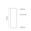Стъклена гарафа с иноксов капак, ф8см, h25см, 1л – APS