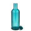 Бутилка с тапа, силикон/пластмаса, ф9см, h28,5см, 1л, синя, STRIPES – APS