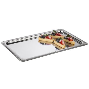 Иноксово плато GN 1/1 53х32,5см с декорация PROFI LINE - APS