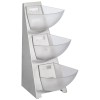 Диспенсър на 3 нива, инокс/SAN, 19,5x28xh41см, 3х1л, MULTI RACK - APS