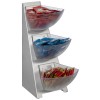 Диспенсър на 3 нива, инокс/SAN, 19,5x28xh41см, 3х1л, MULTI RACK - APS