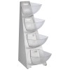 Диспенсър на 4 нива, инокс/SAN, 19,5x33xh53см, 4х1л, MULTI RACK - APS