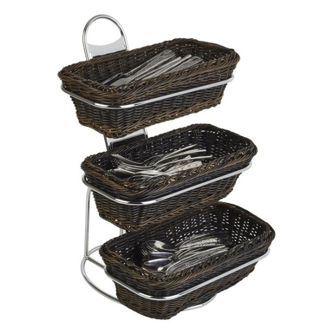 Стойка за бюфет, инокс / хром, GN 1/3,  31,5x32хh48см  LITTLE  - APS