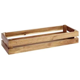 Дървена касетка, правоъгълна, GN 2/4, 55,5x18,5xh10,5см, натурал, стакабъл, SUPERBOX – APS