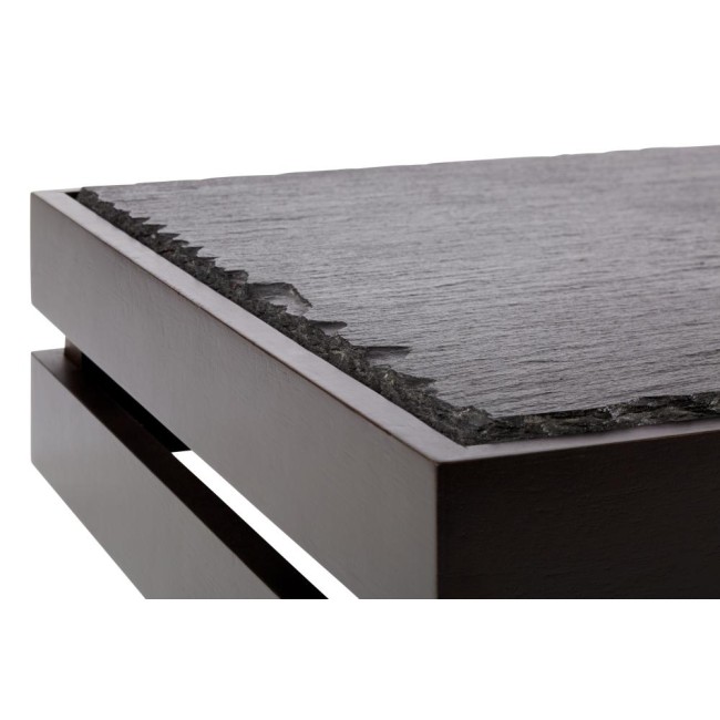 Дървена касетка, правоъгълна, GN 1/1, 55,5x35xh10,5см, черна, стакабъл, SUPERBOX – APS