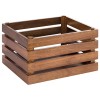 Дървена касетка, правоъгълна, GN 1/2, 35x29xh20см, кафява, стакабъл, SUPERBOX – APS