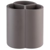 Поставка за прибори с 3 разделения, бетон/силикон, 13x13xh14,5см, сива, „ELEMENT“ – APS