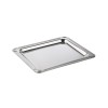 Иноксово плато, GN 1/2, 32,5х26,5xh1,5см, с декорация, стакабъл, PROFI LINE - APS