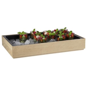 Дървена кутия, правоъгълна, GN 1/1, 53x32,5xh8,5см, стакабъл, VALO – APS