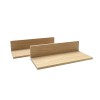 Комплект от 2 дървени разделителя за кутия GN 1/2, 24x10,5xh6см, кафяв, VALO – APS