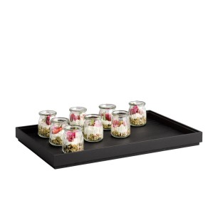 Дървена кутия, правоъгълна, GN 1/1, 53x32,5xh4,5см, черна, стакабъл, VALO – APS
