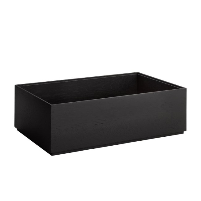 Дървена кутия, правоъгълна, GN 1/1, 53x32,5xh16,5см, черна, стакабъл, VALO – APS