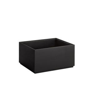 Дървена кутия, правоъгълна, GN 1/2, 32,5x26,5xh16,5см, черна, стакабъл, VALO – APS