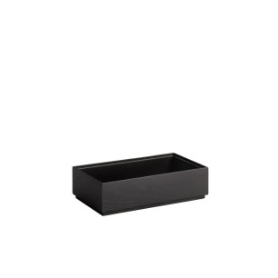 Дървена кутия, правоъгълна, GN 1/3, 32,5x17,5xh8,5см, черна, стакабъл, VALO – APS