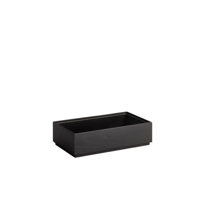 Дървена кутия, правоъгълна, GN 1/3, 32,5x17,5xh8,5см, черна, стакабъл, VALO – APS