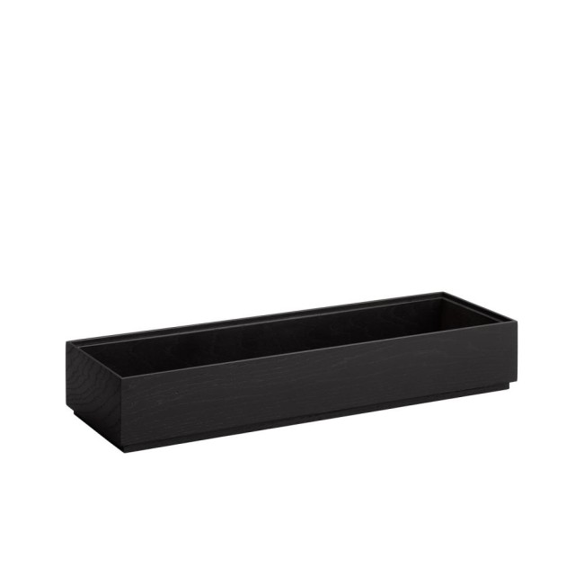 Дървена кутия, правоъгълна, GN 2/4, 53x16,2xh4,5см, черна, стакабъл, VALO – APS