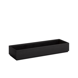 Дървена кутия, правоъгълна, GN 2/4, 53x16,2xh8,5см, черна, стакабъл, VALO – APS