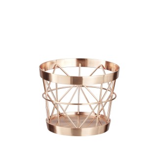 Иноксова купа / стойка за бюфет, ф10,5/8см, h8см, copper, „APS PLUS“ – APS