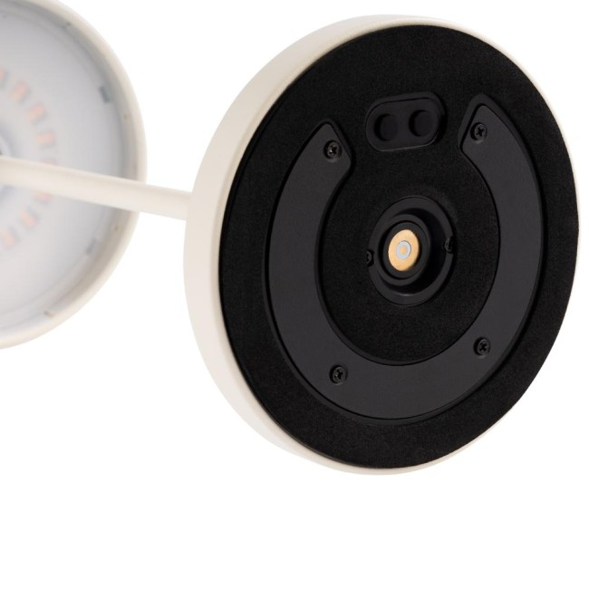 Безжична настолна лампа, метал, ф11см, h30,5см, бяла, „MERLE“ – APS
