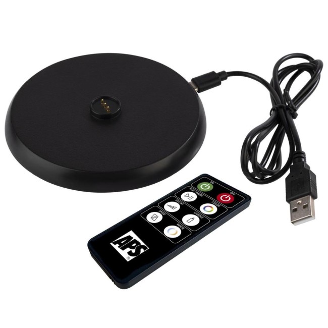 Безжична настолна лампа, метал, ф12см, h30,5см, зелена, „CLEO“ – APS