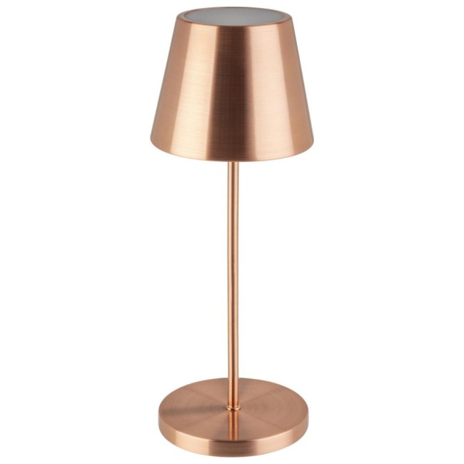 Лампа за маса, настолна, метал, IPS4, кръгла, ф11см, h30,5см, copper, MERLE – APS