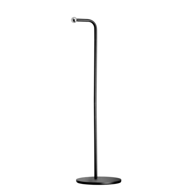 Метална стойка за LED осветителна глава за бюфет, 3 елемента, ф14см, h31/51см, черна, VALUMO – APS