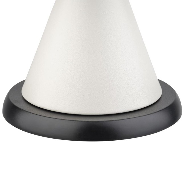 Лампа за маса, настолна, метална, IPS4, кръгла, ф13см, h11,5см, бяла, CONE MINI – APS