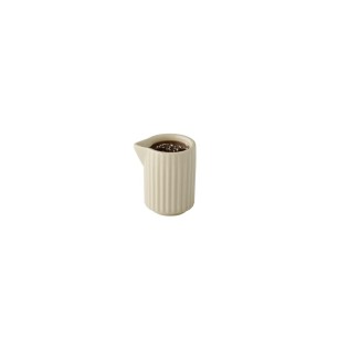 Порцеланова каничка за мляко / сос, кръгла, ф4,5см, h6,5см, 40мл, бежова, стакабъл, THE GRID – APS