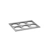 Каменно плато с 6 гнезда (ф9см), GN 1/2, 32,5x26,5см, THE GRID, VALO – APS
