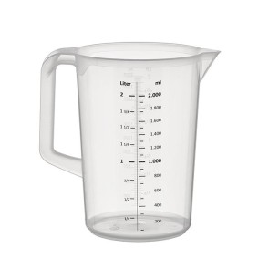 Полипропиленова мерителна кана, ф15см, h20,5см, 2л, стакабъл, PRO - APS