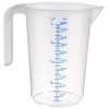 Полипропиленова мерителна кана, ф12см, h16,5см, 1л, прозрачна, стакабъл, STACKABLE – APS