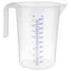 Полипропиленова мерителна кана, ф15см, h20,5см, 2л, прозрачна, стакабъл, STACKABLE – APS