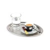 Иноксов поднос, овал, 20х14,5хh0,5см, мат, стакабъл, KAFFEEHAUS – APS
