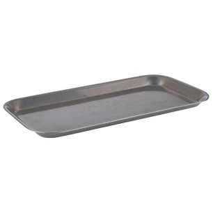 Иноксов поднос / плато за храна, правоъгълен, 26x13,5xh1,5см, стакабъл, VINTAGE – APS