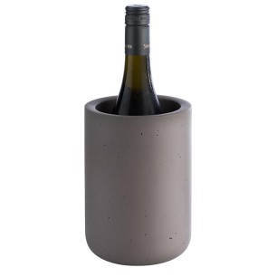 Охладител за бутилка, бетон, кръгъл, ф12/10см, h19см, сив, ELEMENT – APS