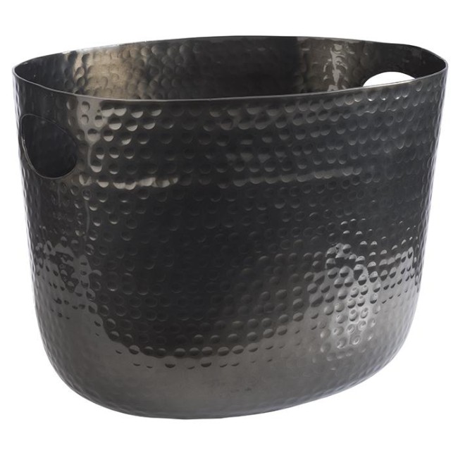 Алуминиева шампаниера с 2 дръжки, 30x23,5xh23см, 7л, черна, стакабъл, XL – APS