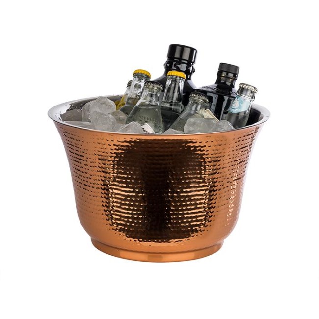 Иноксова двустенна шампаниера, ф33см h20см, 8л, copper, стакабъл – APS