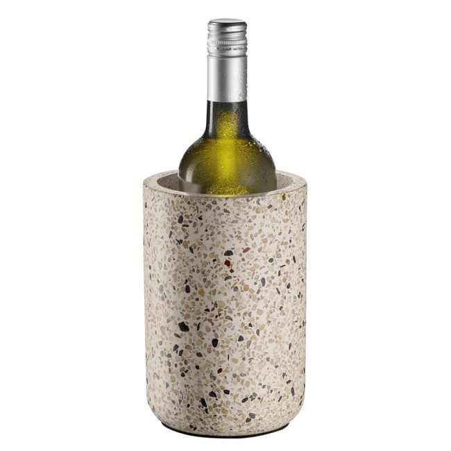 Охладител за бутилка, бетон, кръгъл, ф12,5/10см, h19см, TERRAZZO – APS