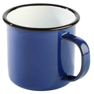 Емайлирано канче синьо/черно 350мл ENAMELWARE - APS