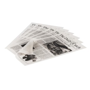 Хартия за презентация, 42x25см, 500бр., правоъгълна, черна/бяла, SNACKHOLDER - APS