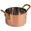 Иноксова релефна мини тенджера, кръгла, ф9см, h5,5см, 300мл, copper, „MUMBAI“ – APS