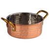 Иноксова релефна мини тенджера, кръгла, ф11,5см, h4,5см, 350мл, copper, „MUMBAI“ – APS