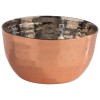 Иноксова релефна купа, кръгла, ф8,5см, h4,5см, 150мл, copper, стакабъл, „MUMBAI“ – APS