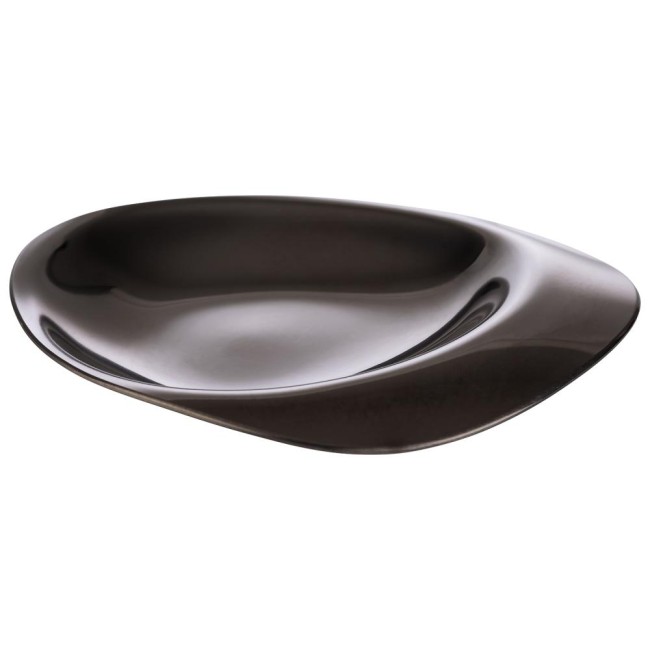 Комплект от 4 иноксови чинийки за хапки / амюз буш, 8,5x8xh1см, gunmetal, стакабъл, „PEBBLES“ – APS