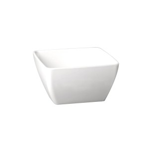 Купа, PET, квадратна, 12,5x12,5см, h6,5см, 400мл, бяла, стакабъл, FRIENDLY – APS