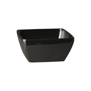 Купа, PET, квадратна, 12,5x12,5см, h6,5см, 400мл, черна, стакабъл, FRIENDLY – APS
