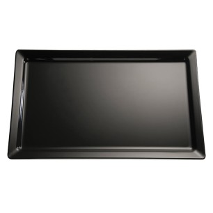 Плато, PET, GN 1/2, правоъгълно, 32,5x26,5xh3см, черно, стакабъл, FRIENDLY – APS