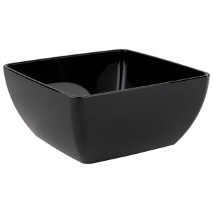 Купа, PET, квадратна, 25x25см, h12см, 3,8л, черна, стакабъл, FRIENDLY – APS