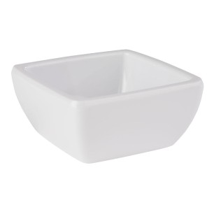 Купа, PET, квадратна, 6,5x6,5см, h3см, 50мл, бяла, стакабъл, FRIENDLY – APS