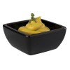 Купа, PET, квадратна, 6,5x6,5см, h3см, 50мл, черна, стакабъл, FRIENDLY – APS